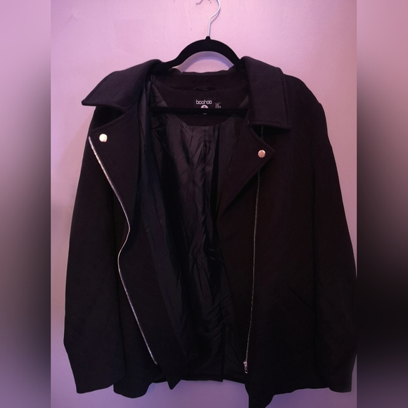 Plus Size Side Zipper Coat - Picture 2 of 2